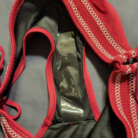 NWT-VENUS SWIMWEAR WOMENS MAROON  BIKINI BOTTOM WITH TIE SIDES-NWT-MUST HAVE - Picture 8 of 8